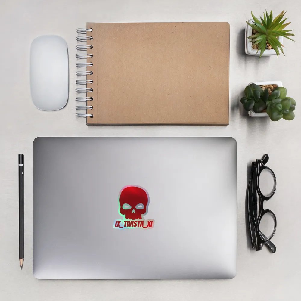 Twista Holographic Skull Sticker product image (13)
