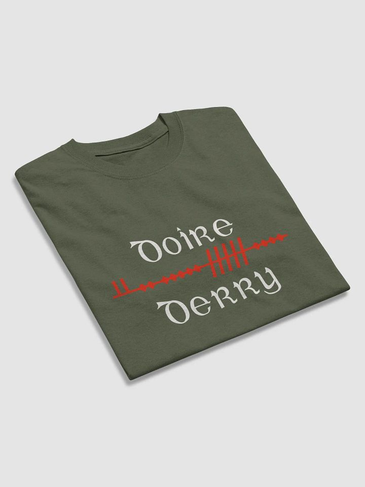Derry/Doire Scholastic style Ogham printed t-shirt product image (38)