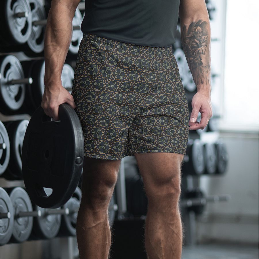 Groovy Grove Geometric All Over Print Unisex Athletic Long Shorts product image (4)