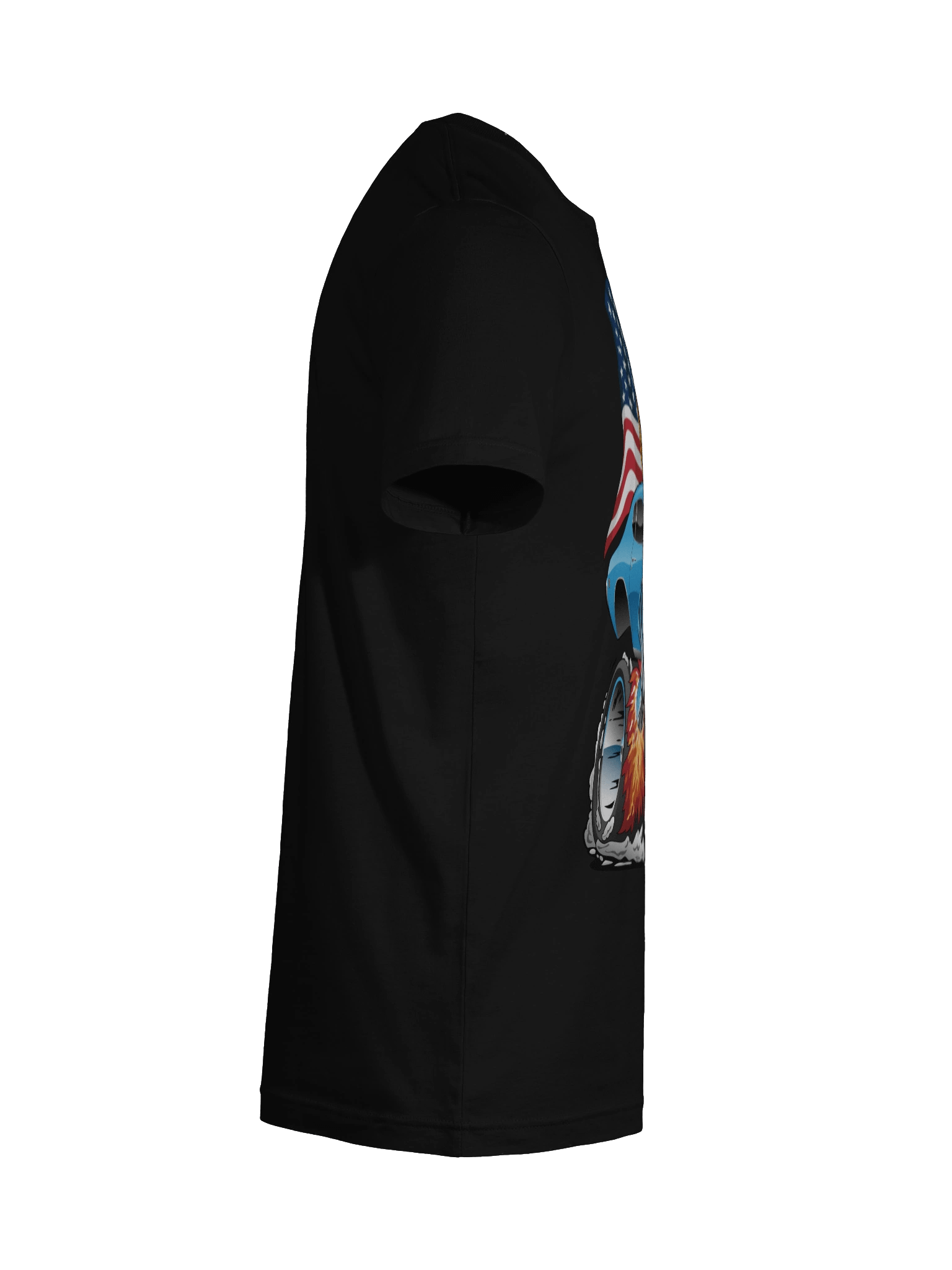 Patriotic 60s Muscle Car Funny Dragster USA Hotrod Cartoon T-Shirt product image (6)