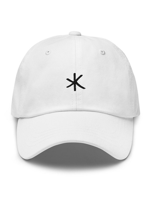 Embroidered Signature White Dad Hat product image (1)