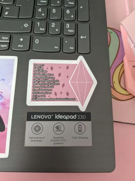 Sims Cheats Sticker - Pink product image (2)