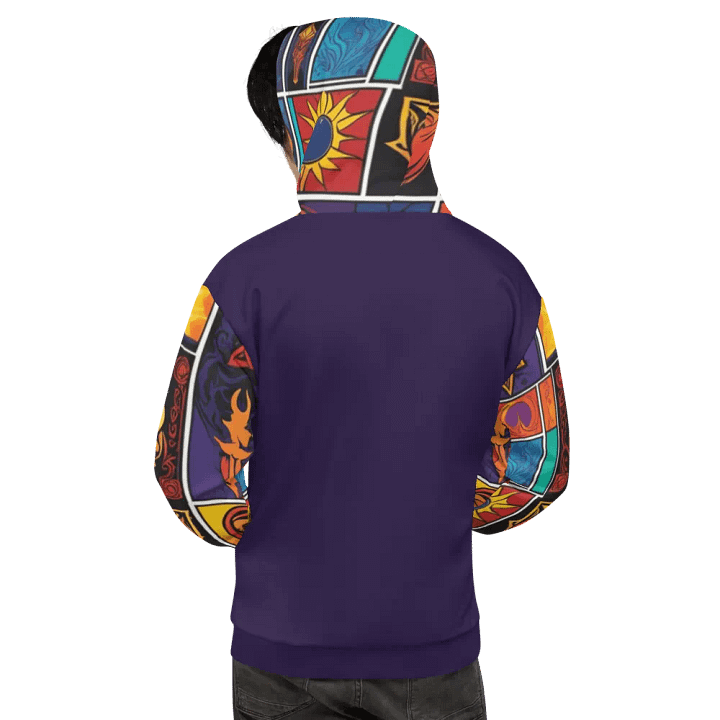 Purple & Multi Symbology Hoodie product image (1)