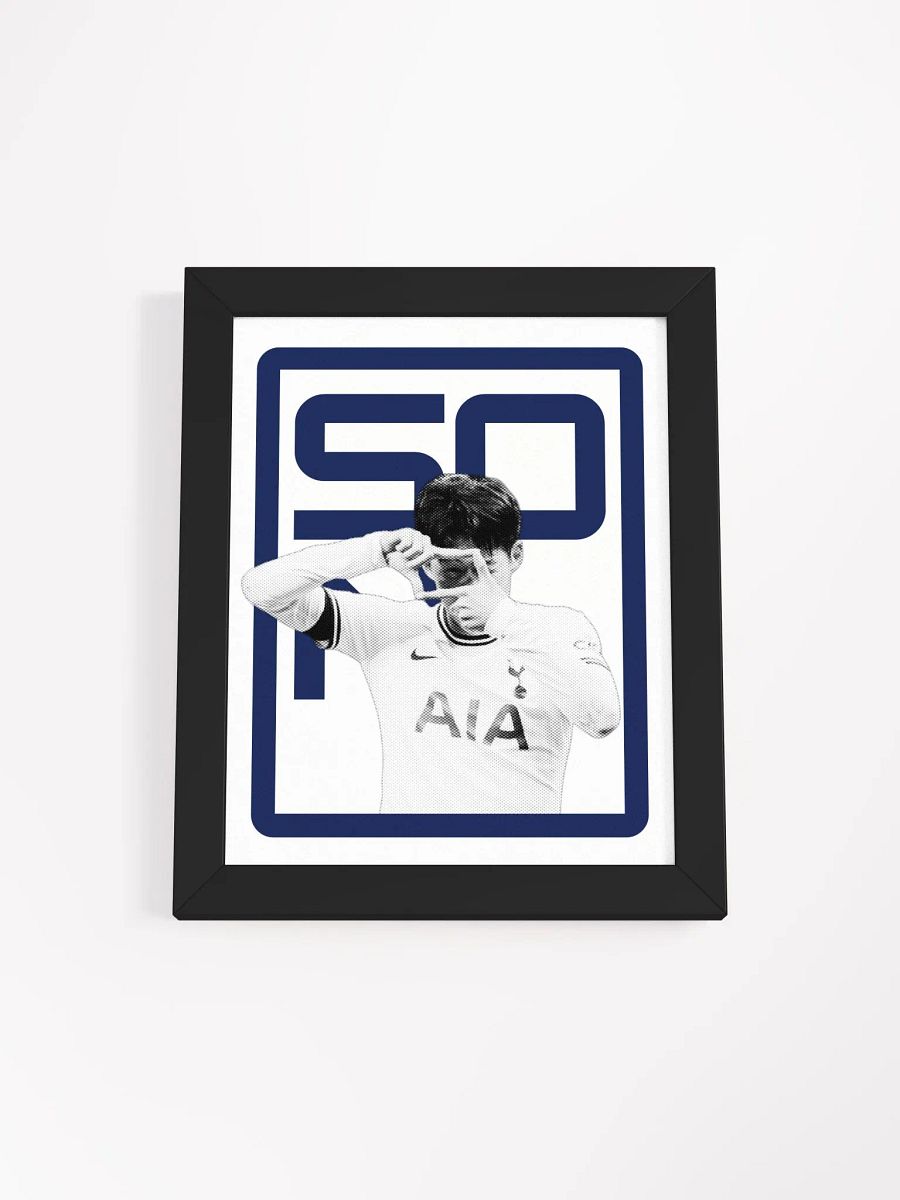 Son Heung-min BW Tottenham Hotspur Name Art Framed Print product image (4)