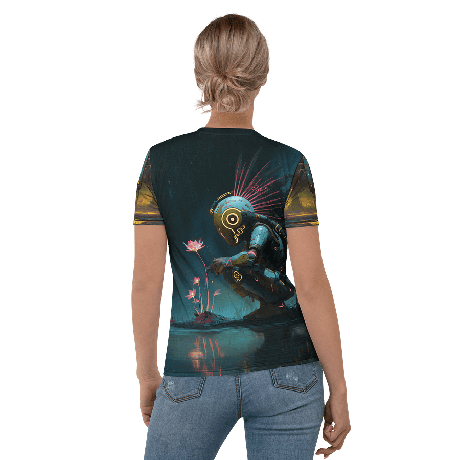 Neon Bloom – Mindscape Emporium Tech-Nature Fusion Tee product image (4)