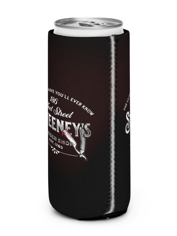 Sweeney Todd Barber Shop Can Cooler – Horror Musical Coozie for Fleet Street Fans product image (2)