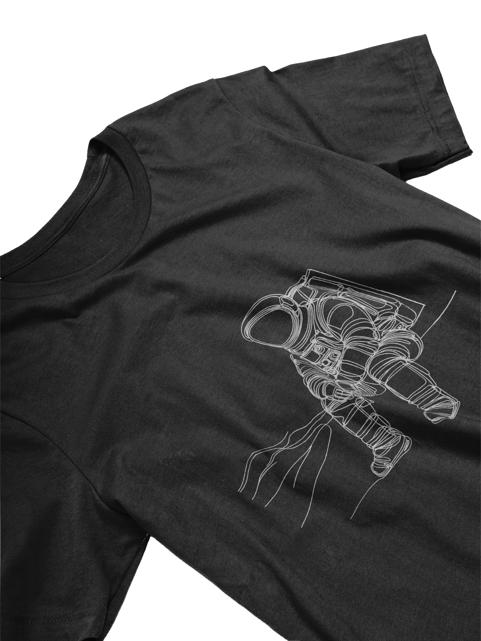 Galactic Explorers Line Art Astronaut T-Shirt product image (28)