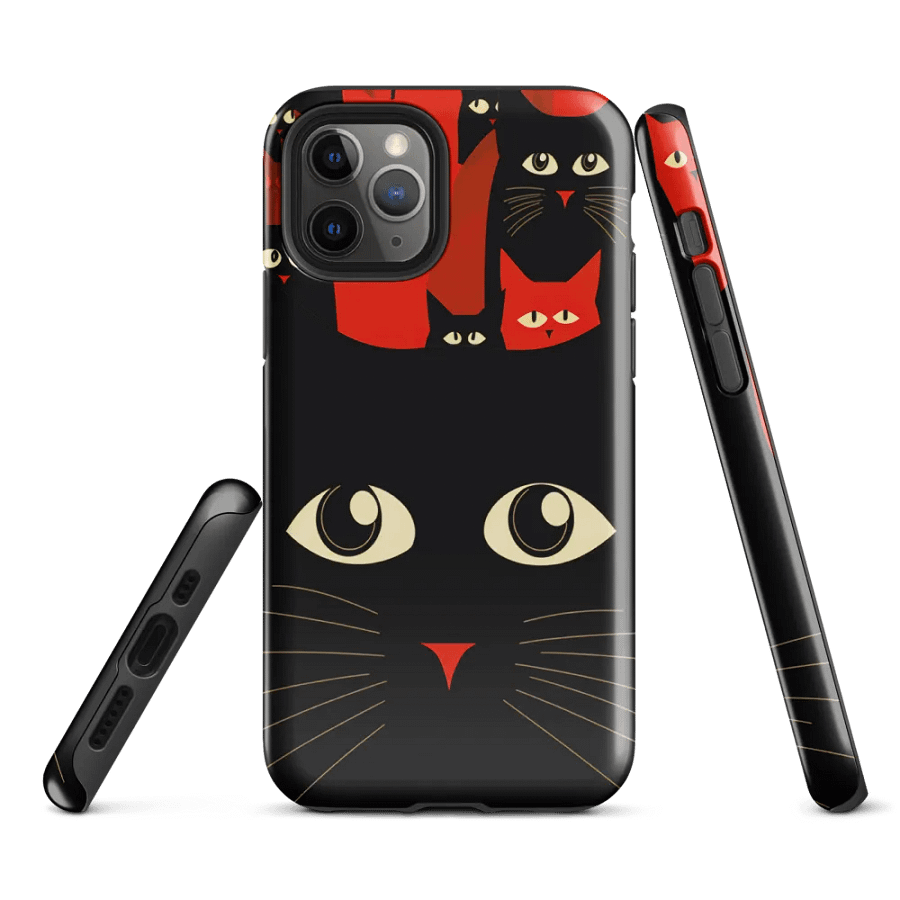 Expressive Eyes Black Cat iPhone® Tough Case product image (2)