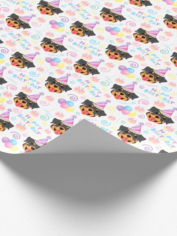 Rottweiler Birthday Wrapping Paper product image (2)