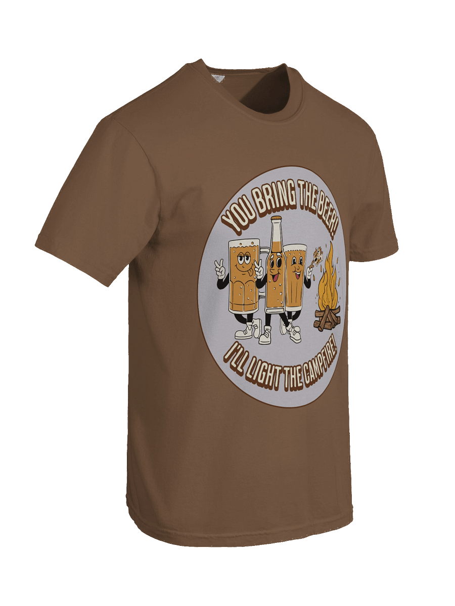 Beer & Campfire With Marshmallow Funny Camping Theme Shirt product image (8)