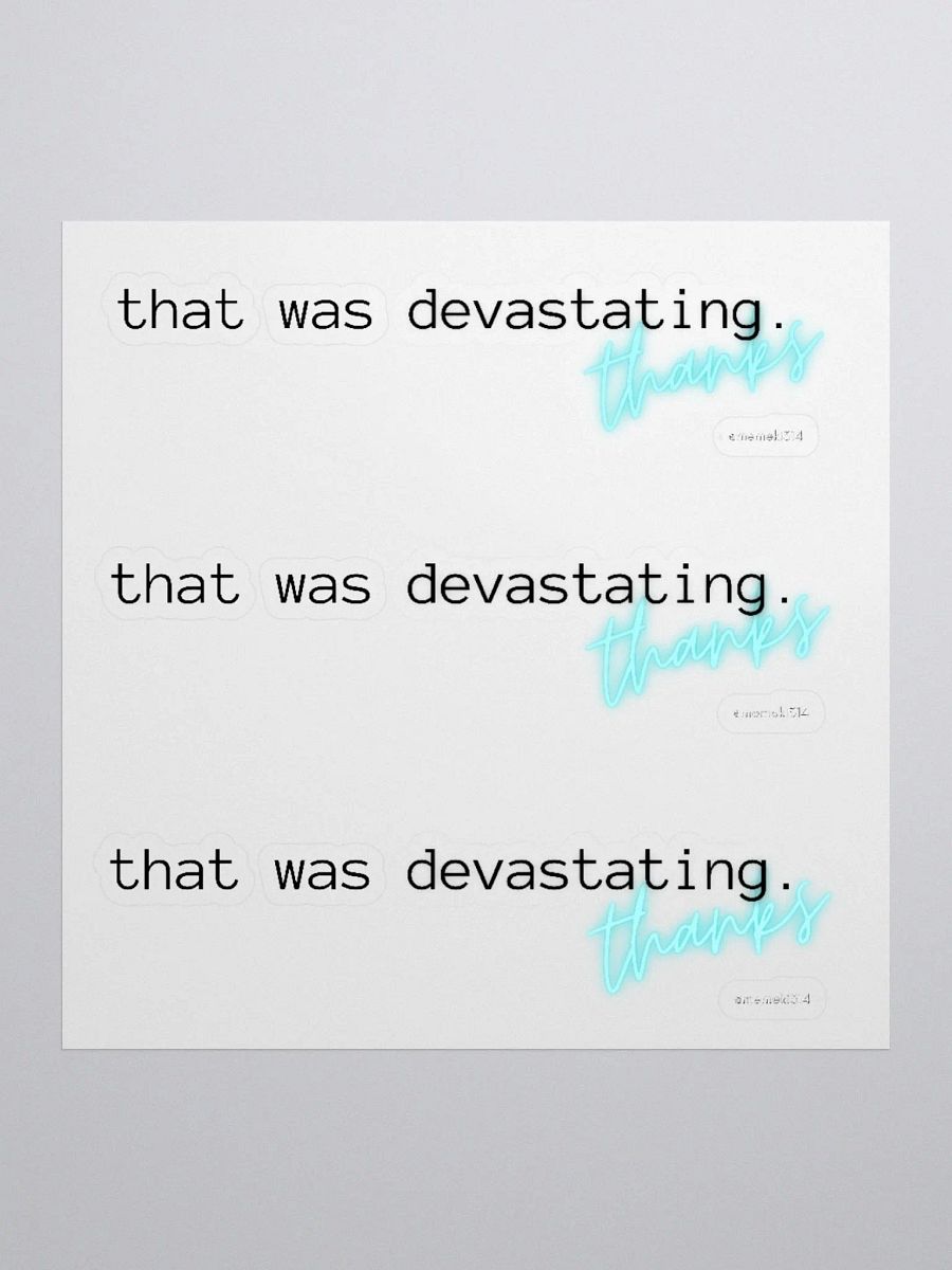 Devastating Sticker product image (1)