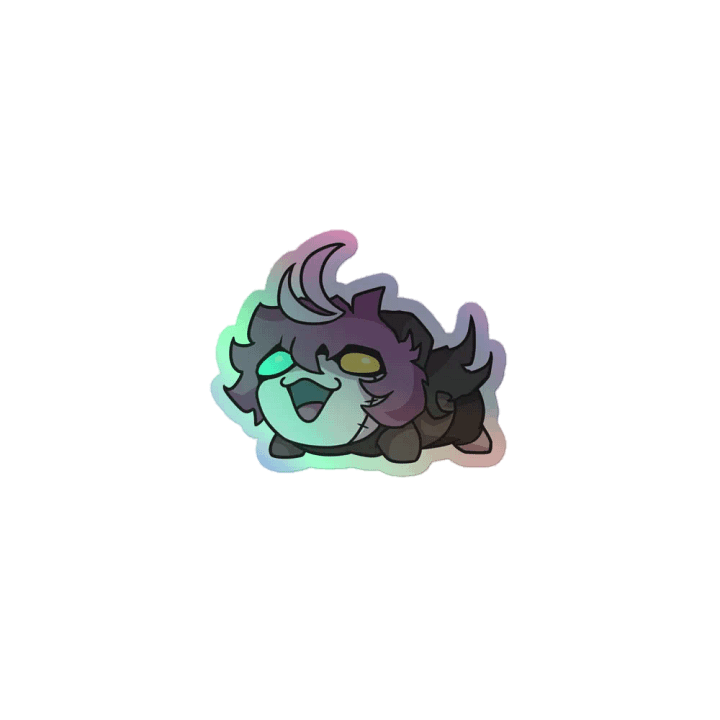 Nekri Frog Squeak Holographic Sticker product image (1)