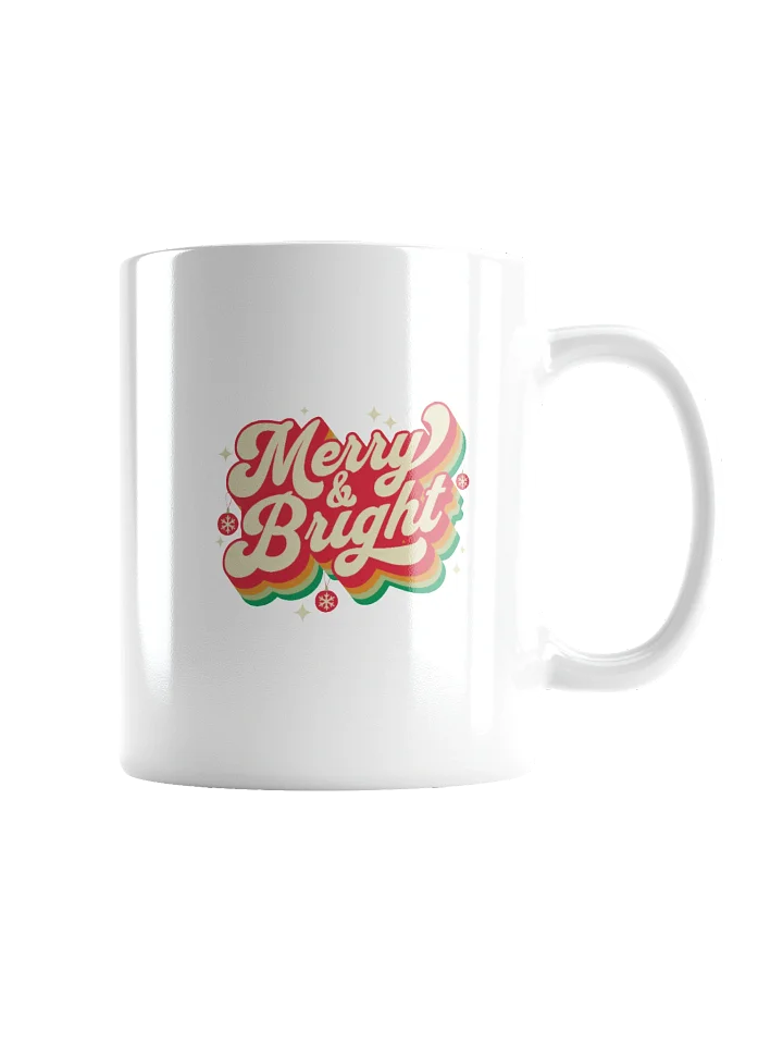 Coffee Mug Merry And Bright Retro Xmas Festive Vibes product image (5)