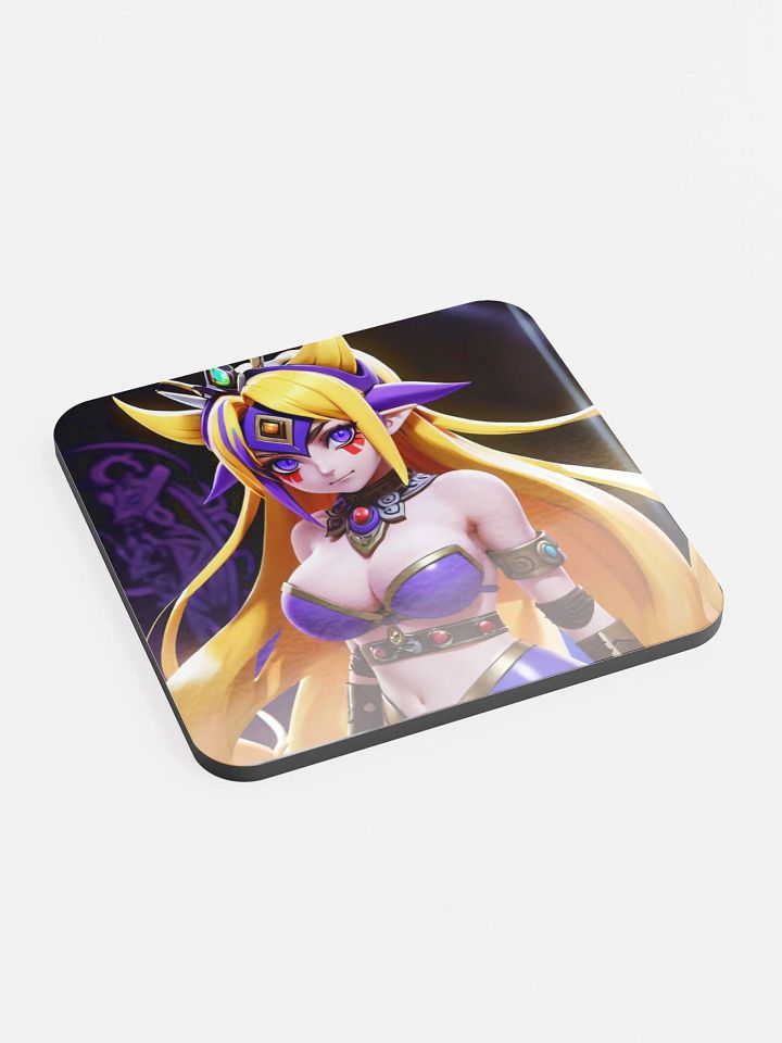 Mystical Blonde Warrior Cork Coaster product image (2)