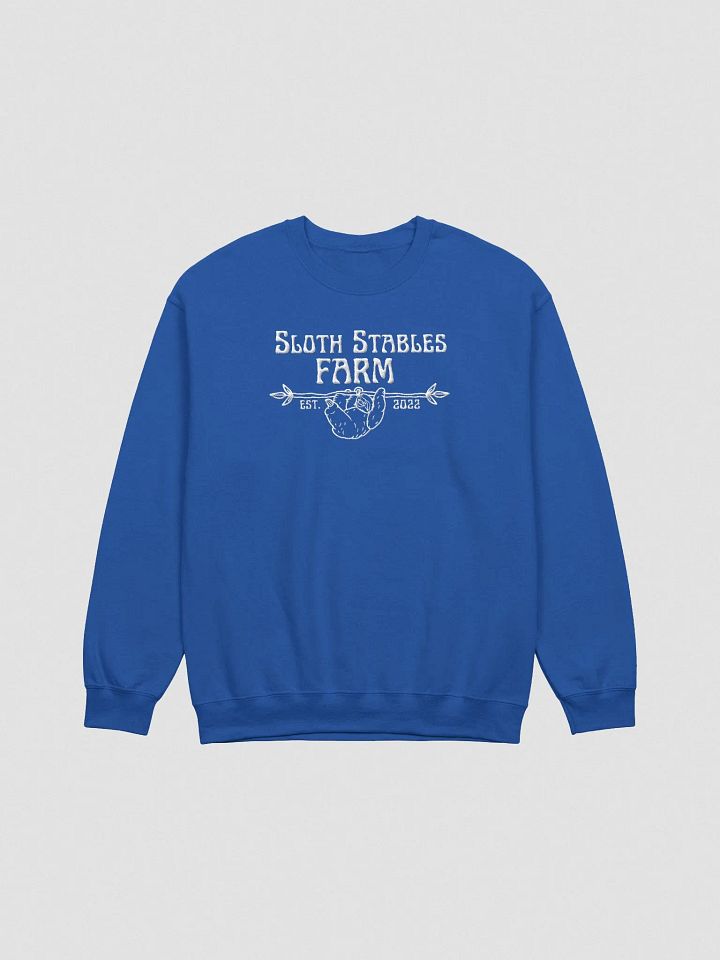 Sloth Stables Farm Sweatshirt - White Embroidery product image (2)