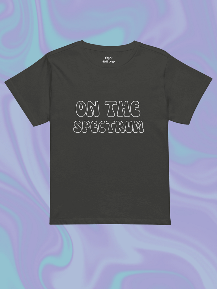 ON THE SPECTRUM (outline) printed waist-length tee product image (46)
