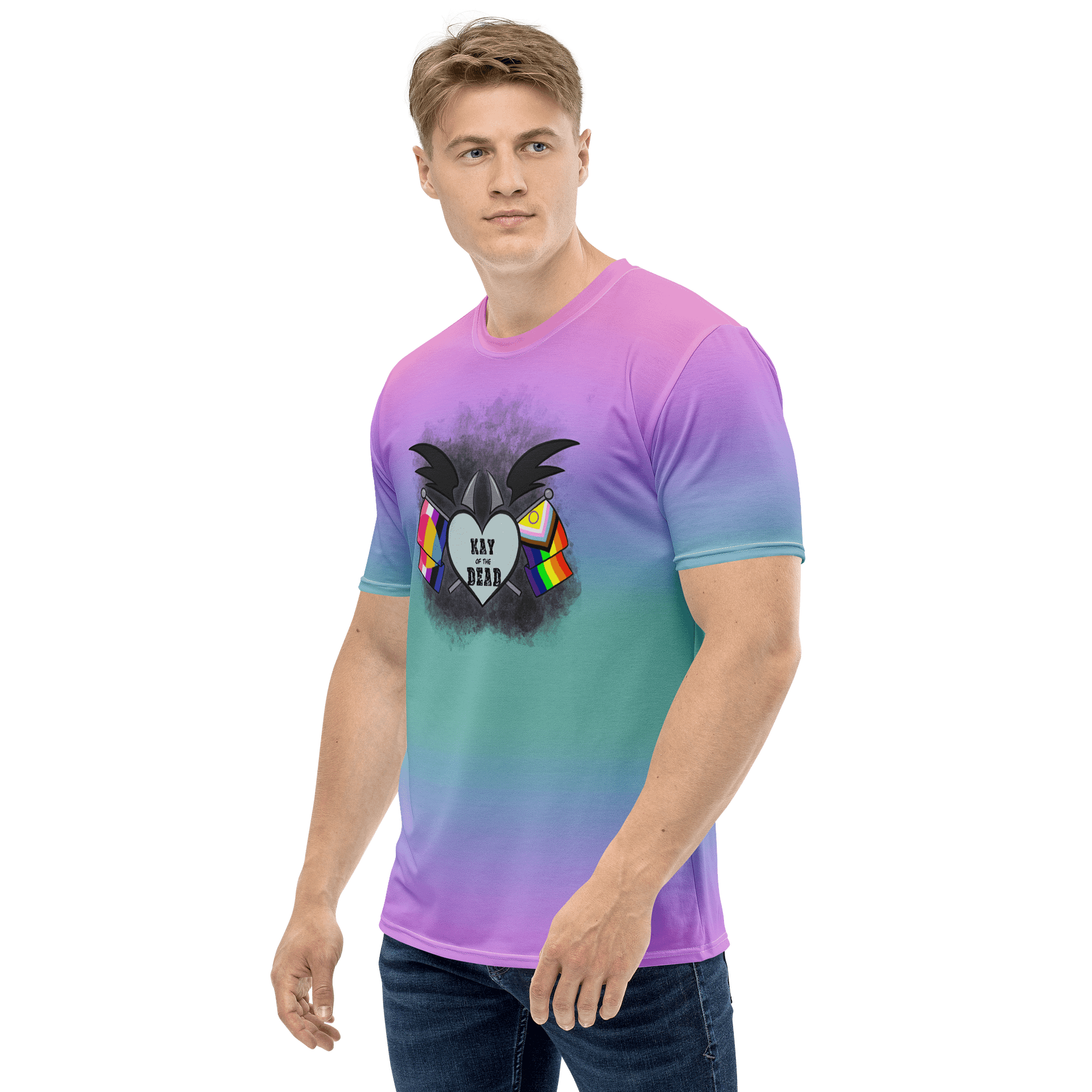 Kay_of_the_Dead Pride Logo Trigender Pride Tee product image (3)