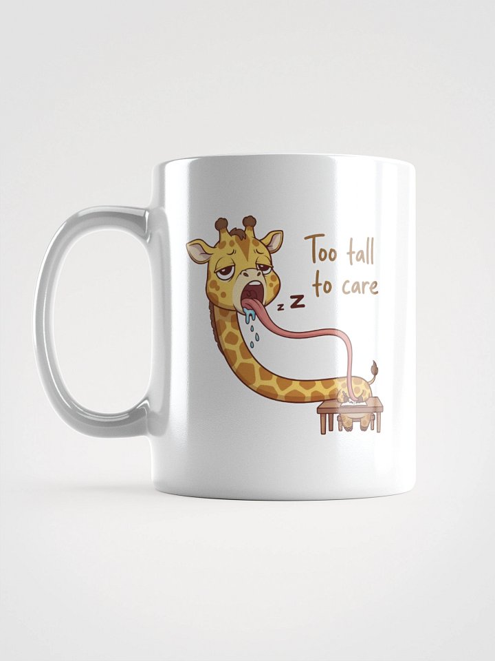 Lazy Giraffe Doing Doodles White Glossy Mug product image (1)