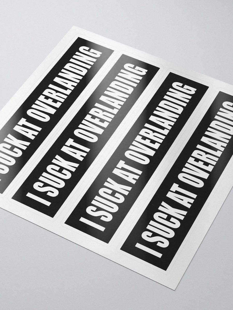 I SUCK AT OVERLANDING | Decal Sheet product image (3)