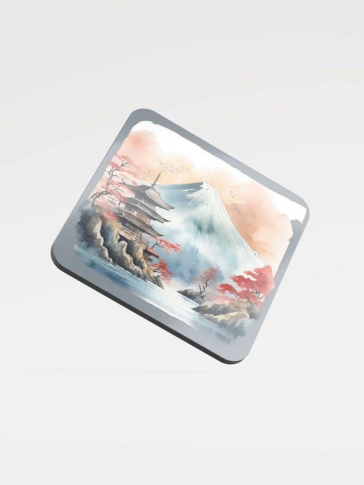 Tranquil Pagoda Cork Coaster product image (1)