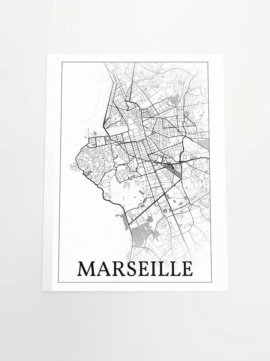 Marseille, France, city map print product image (16)