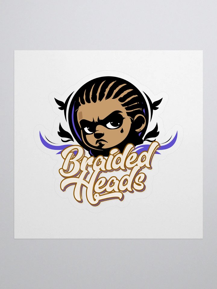 Braided Heads Sticker product image (1)