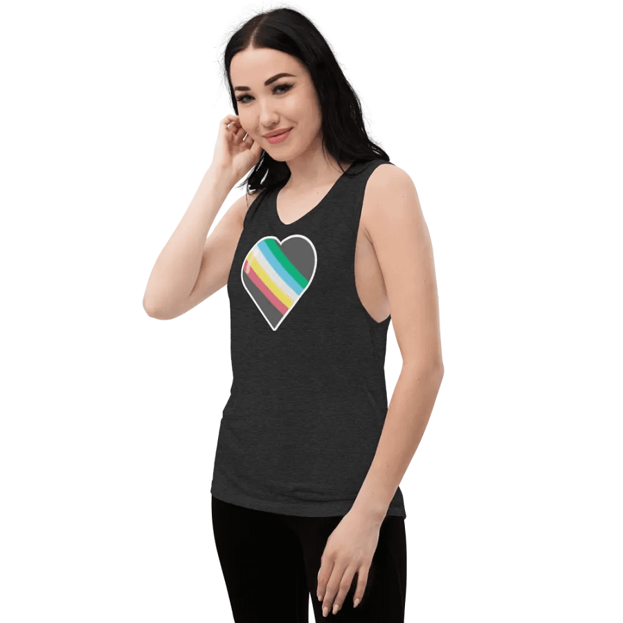 Disability Pride Fitted Muscle Tank product image (24)