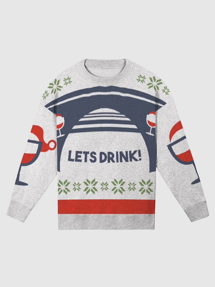 HOLIDAY SWEATER LETS DRINK product image (1)