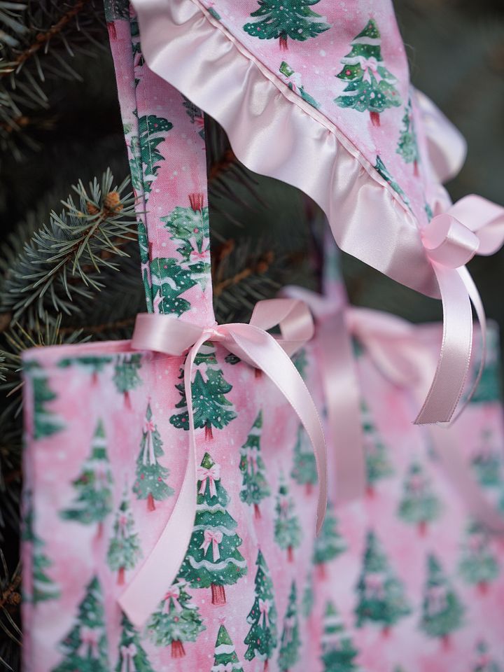 Pink Bow Christmas Tree Bandana product image (2)