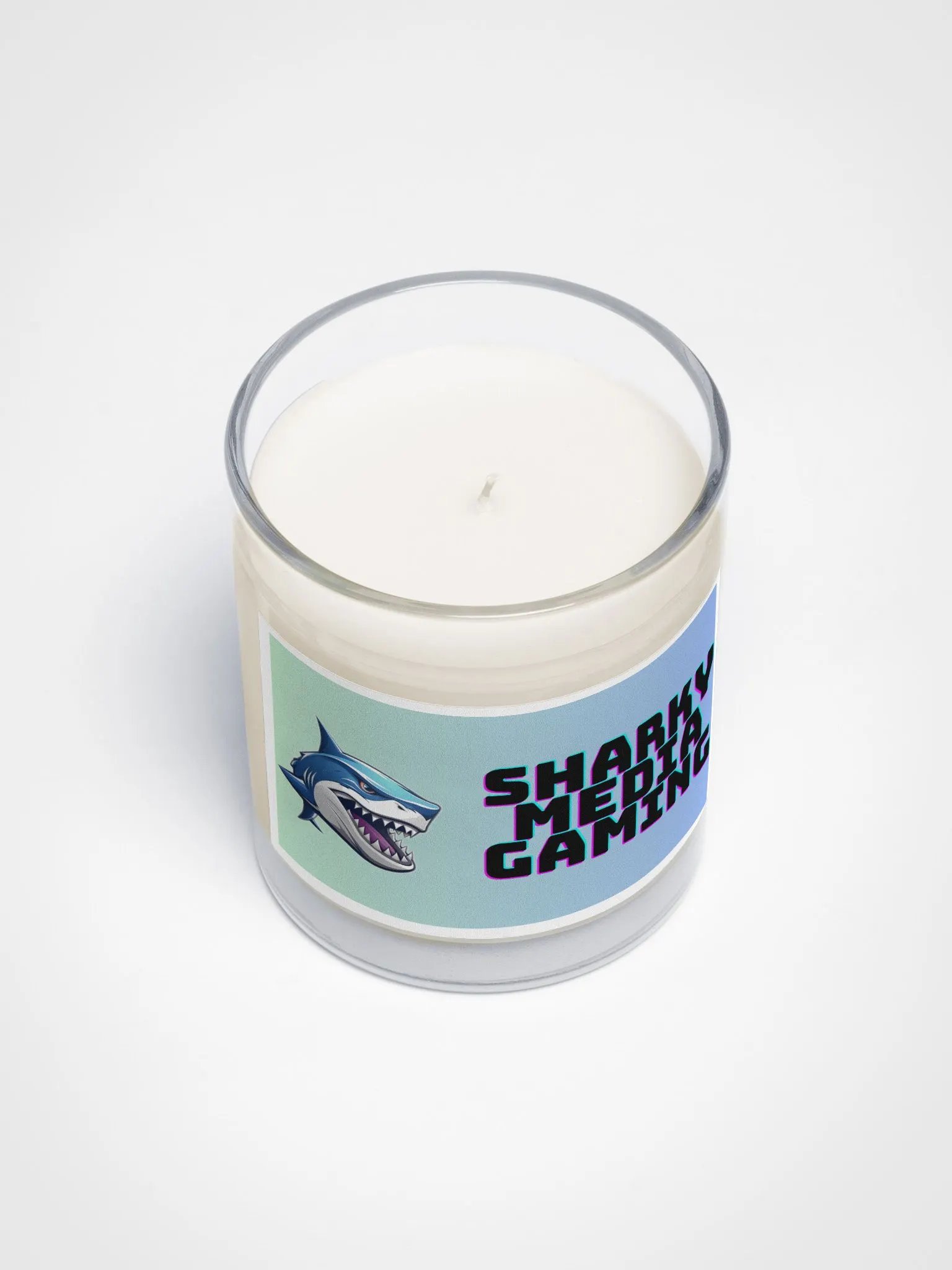 Sharky Media Gaming Candle (Green/Blue) product image (3)