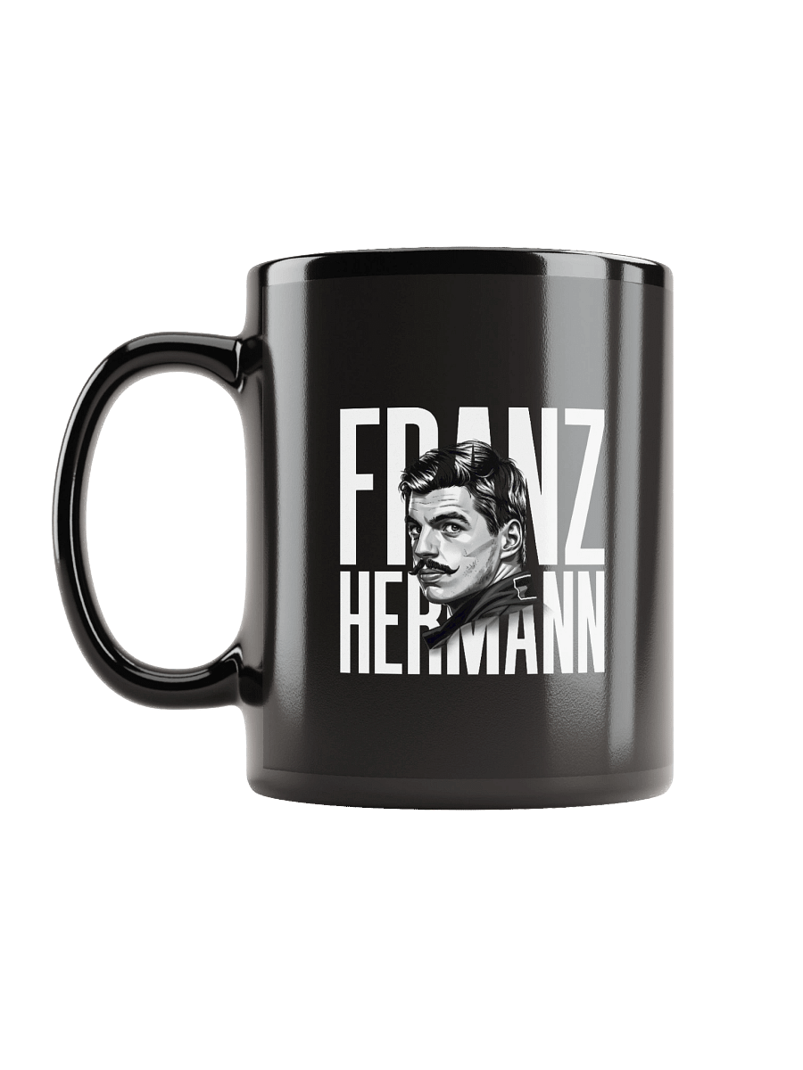 Franz Hermann Max Verstappen Meme Mug - F1 Nürburgring Legend Black & White Art product image (6)