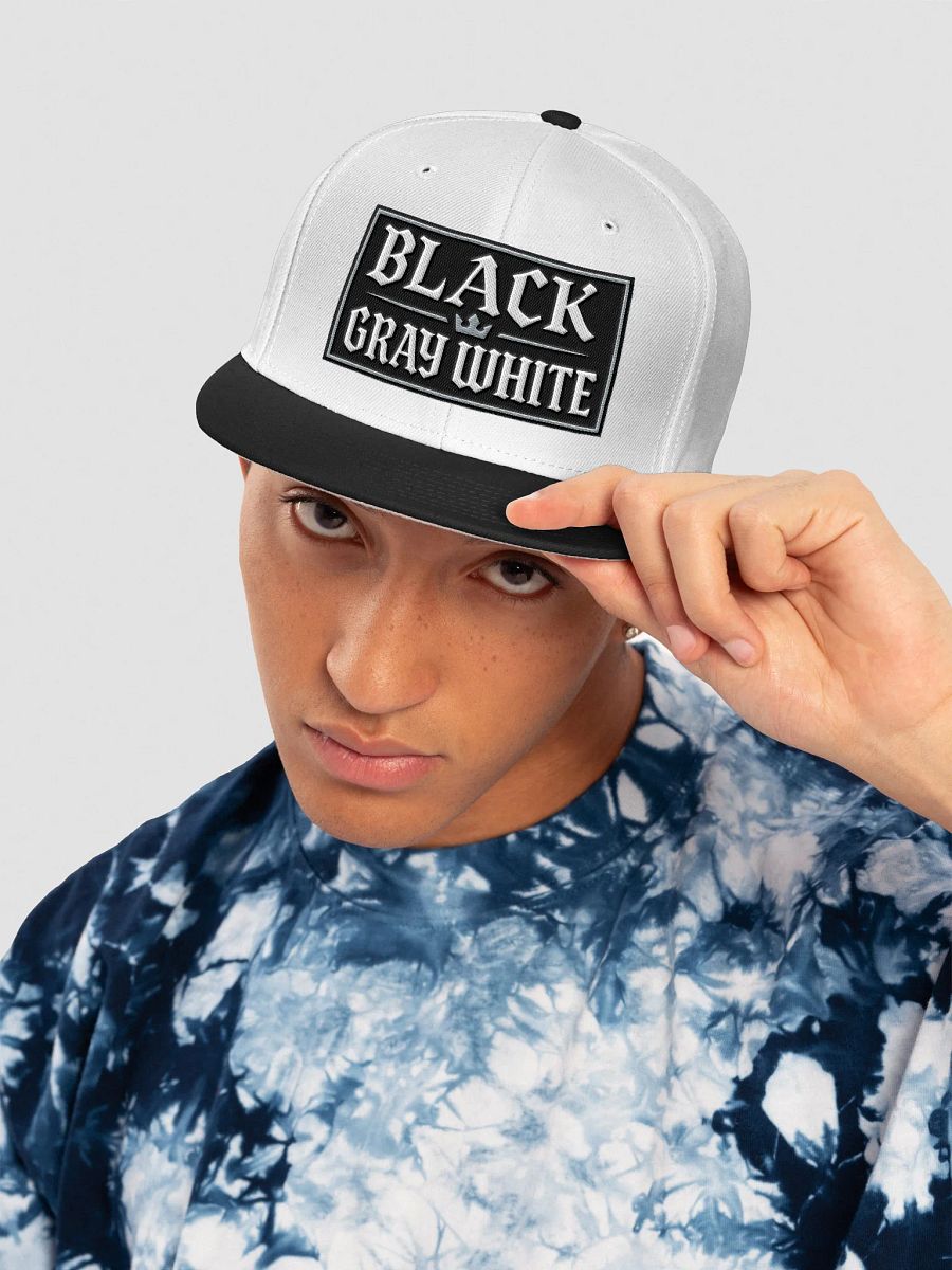 Crowned Monochrome Snapback Cap product image (5)