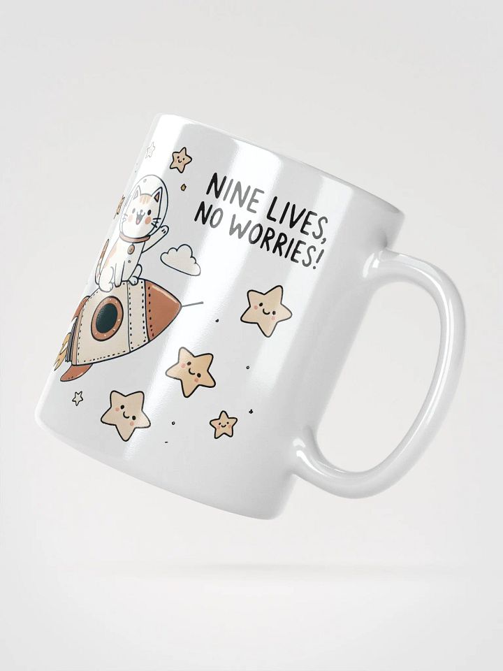 Nine lives, no worries mug product image (2)