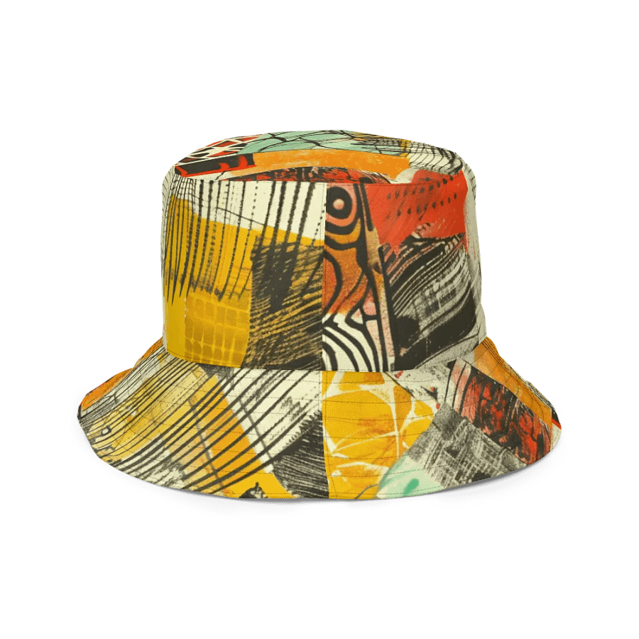 Vibrant Geometry: African Style Reversible Bucket Hat product image (11)