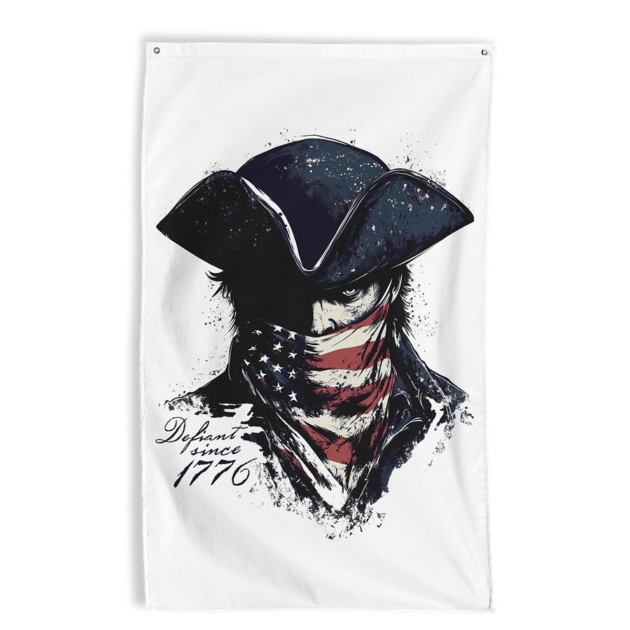 Defiant Wall Flag product image (1)