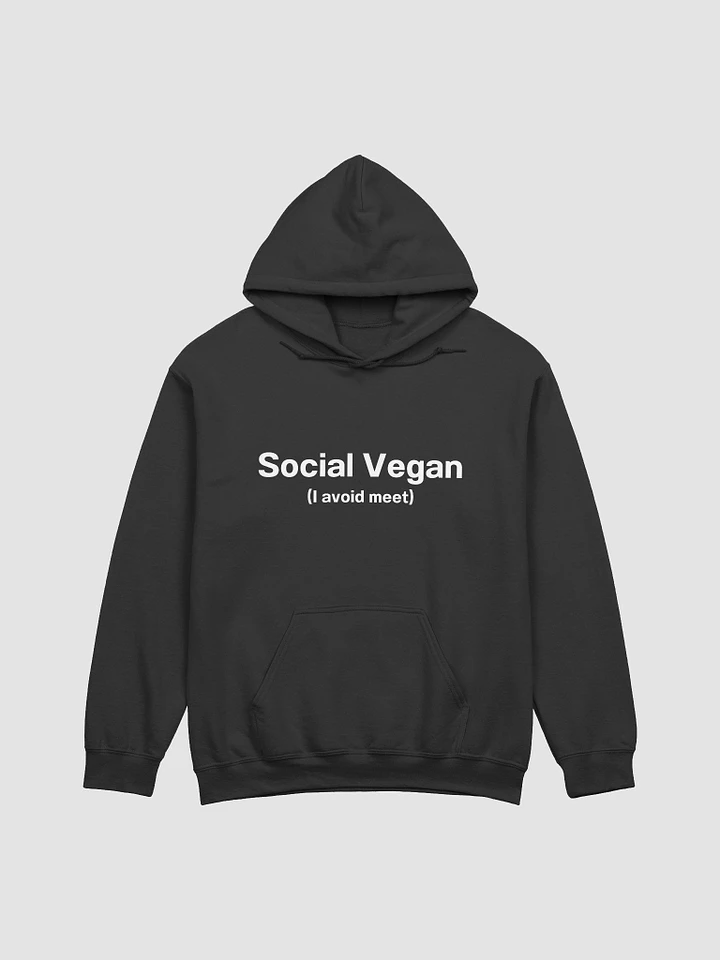 Social Vegan (I avoid meet) Unisex Hoodie product image (8)