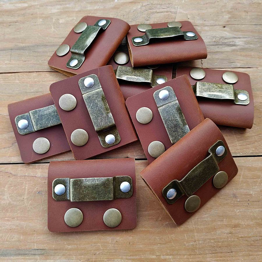 Leather Tape Measure Holster, Heavy Duty Tape Measure Holder for belt product image (8)