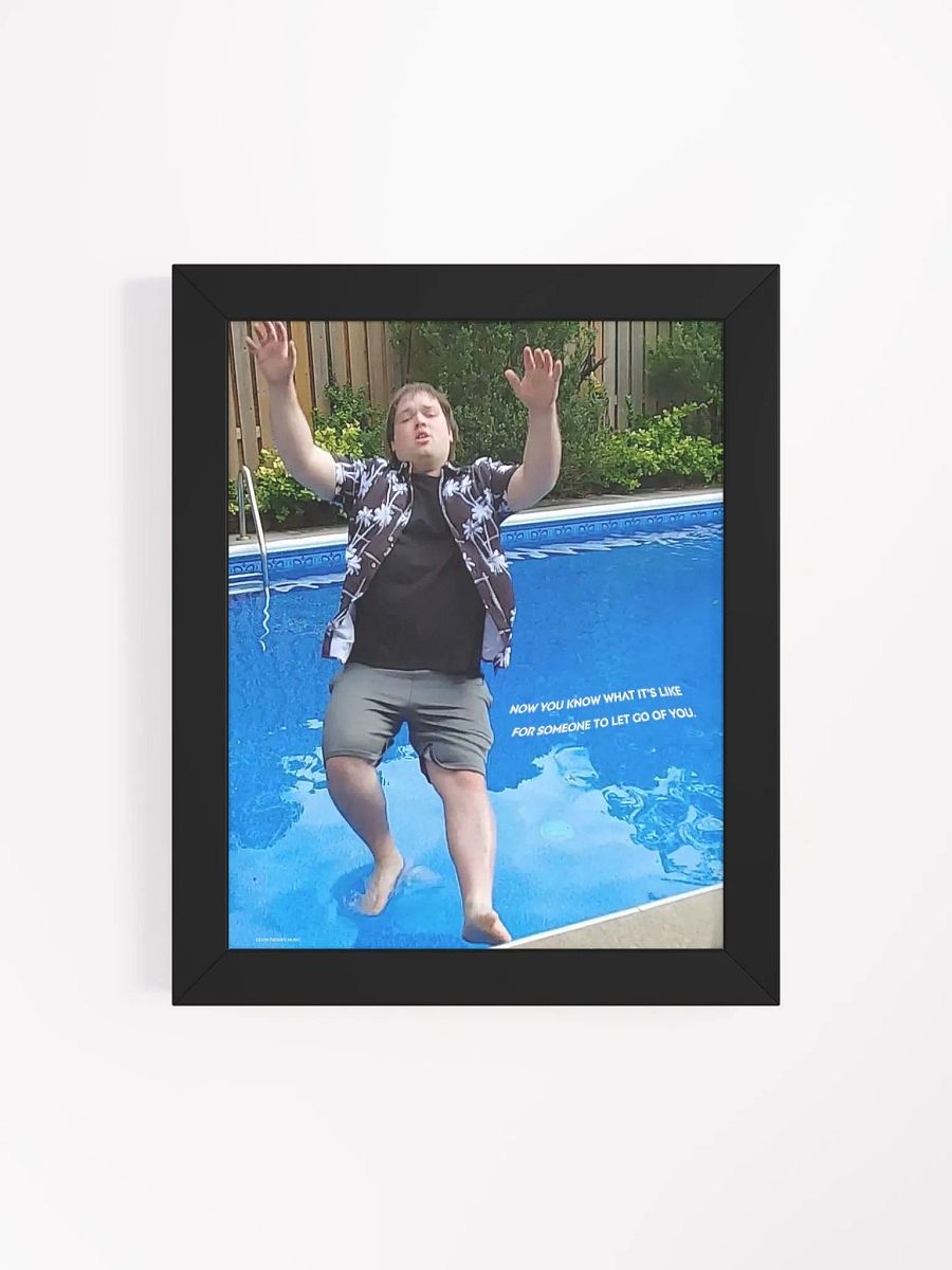 Kevin Tierney Pushed Into Pool Framed Matte Picture product image (15)