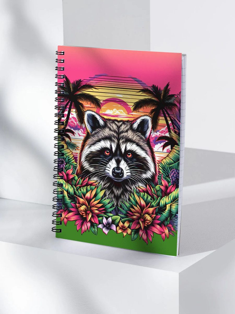Tropical Racoon Notebook for Your Wild Side product image (4)