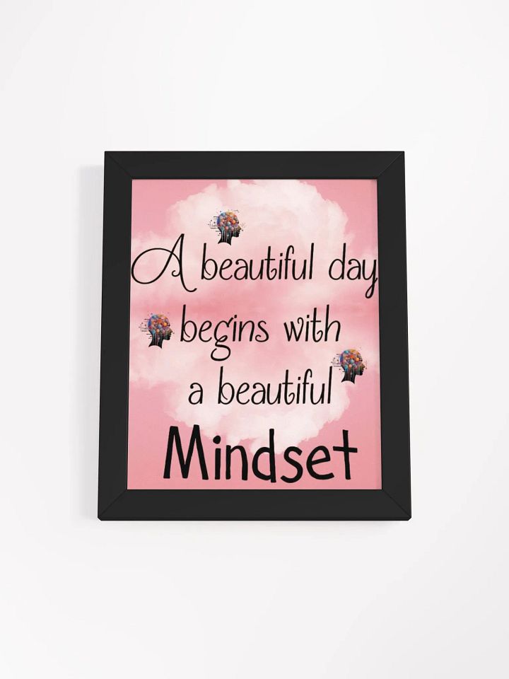 Beautiful Minset Framed poster (pink) product image (1)