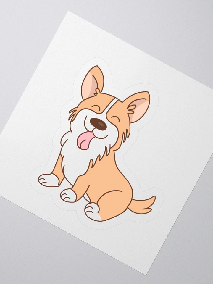 Sitting Corgi Sticker product image (2)