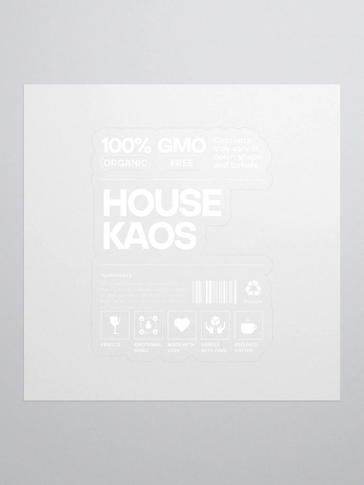 Organic House Kaos Stickers product image (1)