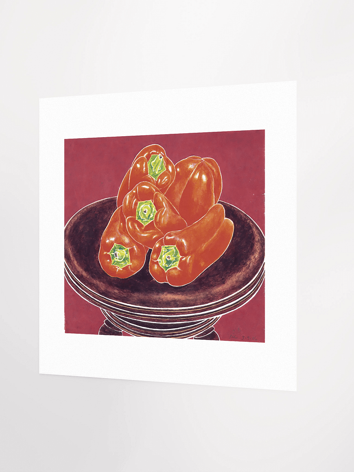 Red Peppers Piano Stool 03.09.86 Print (larger) product image (2)