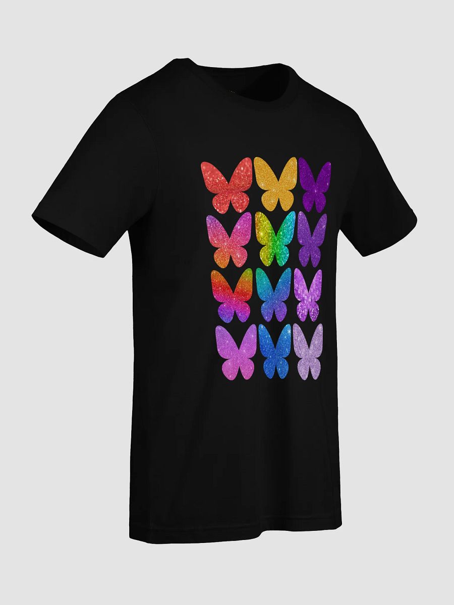 Rainbow Glitter Butterfly Pride Tee - Sparkly Pride Inspired Comfort Shirt product image (9)