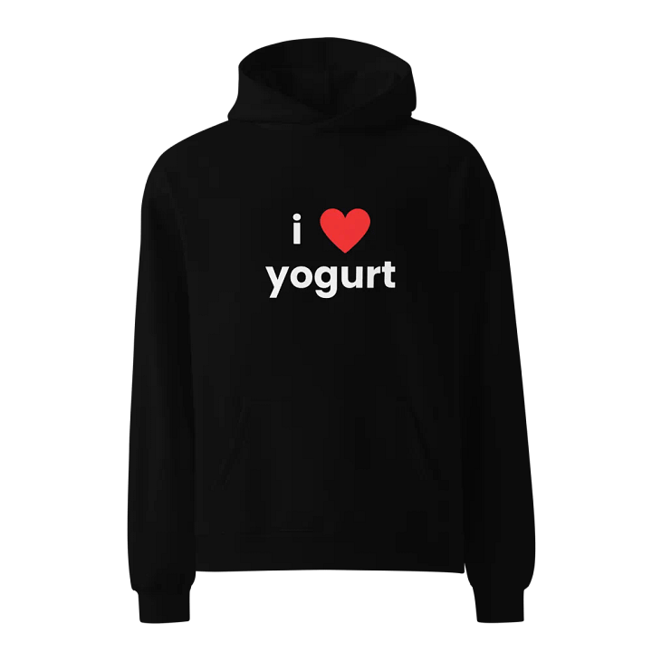 unisex "i ❤ yogurt" oversized hoodie product image (1)