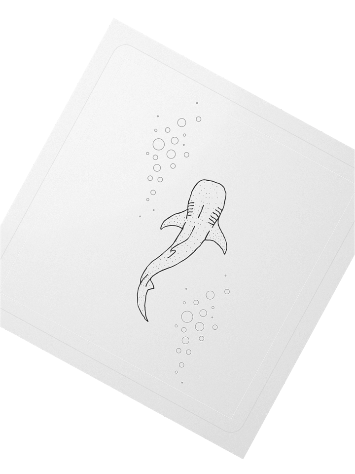Bubbly Whale Shark Stickers product image (2)