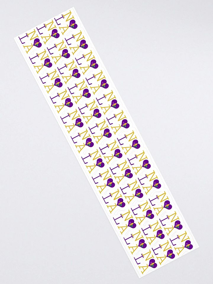 I LOVE NOLA **LEGACY STICKER** (MARDI GRAS 3 LONG) product image (2)