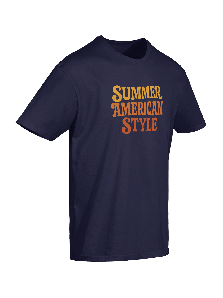 Summer American Style Textured T-Shirt product image (2)
