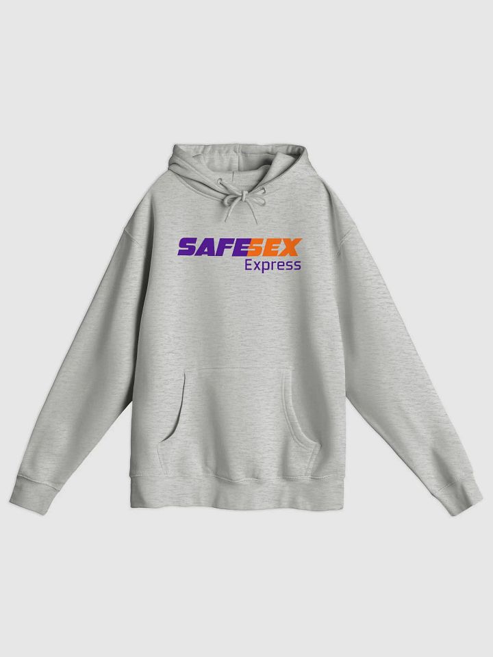 Safe Sex Heather Grey Hoodie product image (1)