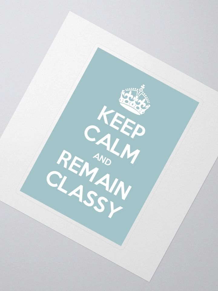 Keep Calm Sticker in Blue product image (8)